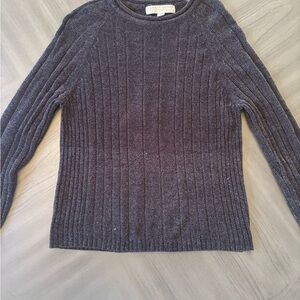Carolyn Taylor Gray Ribbed Sweater